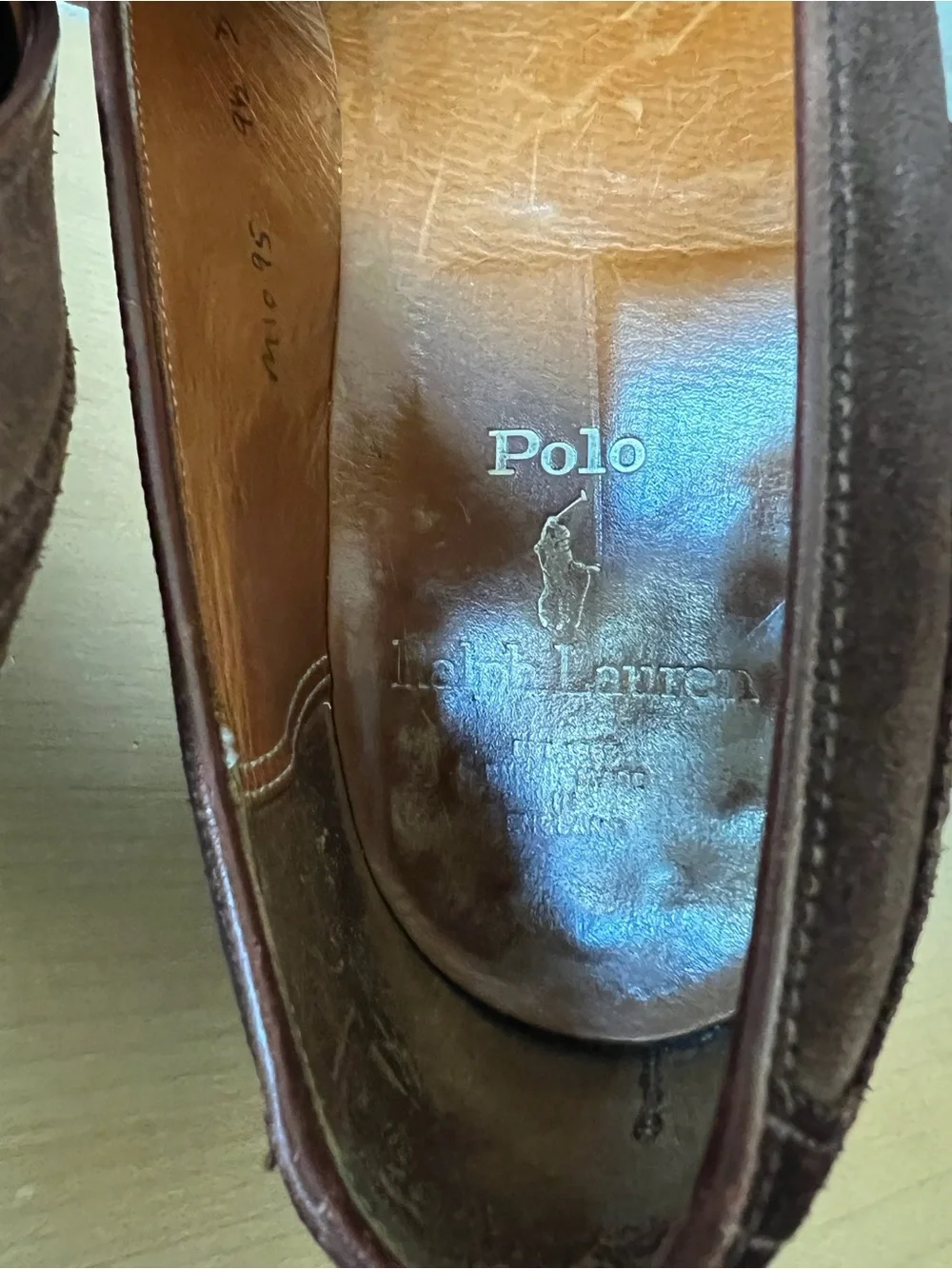 Polo Ralph Lauren x Crockett & Jones Suede BenchMade Kiltie Tassel Brogue Loafer